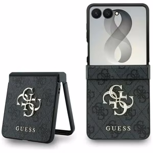 Musta Guess Big 4G Logo -suojakuori Samsung Galaxy Z Flip8 -puhelimelle
