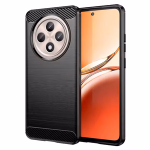 Carbon Case for Oppo Reno 12 F 5G black