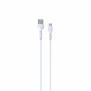 USB-kaapeli Devia Kintone Type-C 1.0 m, valkoinen 5V 2.1A