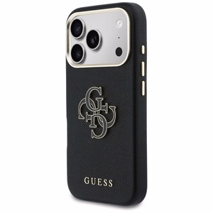 GUESS Suojakuori iPhone 17 Pro Max:lle GUHCP17X5PS4RGGK (PU FW Resin Logo) musta