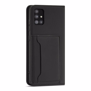 Magneettikorttikotelo Xiaomi Redmi Note 11 pussi kortti lompakko kortin haltija musta