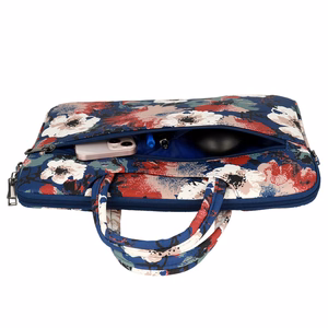 Wonder Briefcase Laptop 15-16 inches blue and camellias