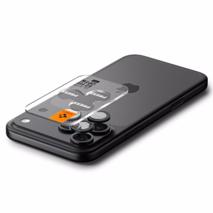 Spigen Optik.tR EZ Fit kameran Näytönsuoja iPhone 14 Pro / Pro Max / 15 Pro / Pro Maxille - Titanium Blue 2 kpl