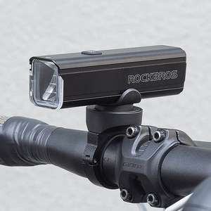 Rockbros 24610002001 polkupyörän etuvalo 1000 lm + USB-C - USB-A kaapeli - musta