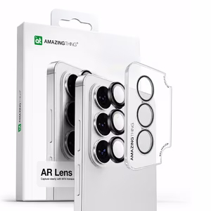AmazingThing Radix AR Lens Glass kameran linssisuoja Samsung S26 -puhelimelle - musta