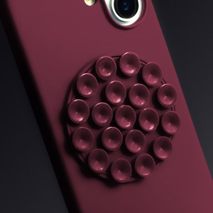 Silikoninen Stick suojakuori iPhone 11:lle tummanpunainen