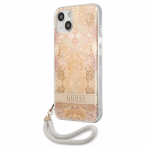 Guess GUHCP13SHFLSD iPhone 13 mini 5.4" kultainen/kultainen kovakotelo Kukkahihna