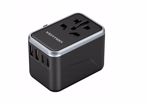 Vention 65W GaN Matkasovitin ja Laturi 2x USB-A 2x USB-C