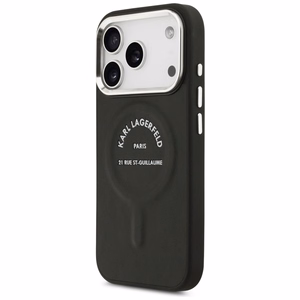 Karl Lagerfeld Karl RSG Logo MagSafe suojakuori iPhone 17 Pro:lle - musta