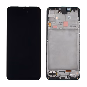 Samsung A165 A16 4G LCD-näyttö kosketusnäytöllä ja kehyksellä, alkuperäinen musta (huoltopakkaus)