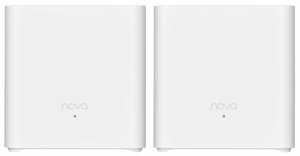 Tenda MX3 (2-pack) AX1500 kaksitaajuuksinen (2,4 GHz/5 GHz) Wi-Fi 6 (802.11ax) Mesh -järjestelmä, 1 LAN-portti, sisäiset antennit, valkoinen