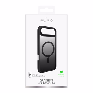 Puro Gradient TPU MagSafe -yhteensopiva Suojakuori iPhone 17 Air:lle - musta