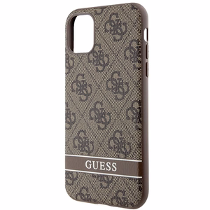 Guess GUHCN61P4SNW iPhone 11 / Xr ruskea/ruskea kovakuori 4G Stripe