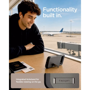 Spigen Tough Armor Mag MagSafe -suojakuori Google Pixel 11 -mallille, tummanharmaa