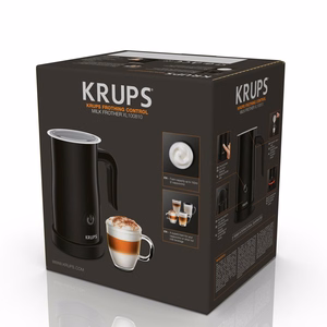 Krups XL1008 automaattinen maidonvaahdotin ja -lämmitin, musta