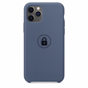 Suojakuori Silicone Case iPhone 11 Pro Max / Alaskan Blue / pakkauksessa