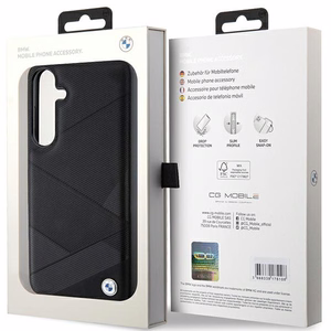 BMW BMHCS24M23RCGPK S24+ S926 musta/musta kovakuori Signature Leather Crossing Lines Pattern