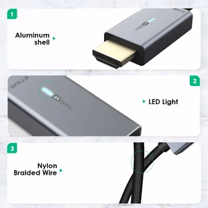 Premium Kaapeli Mini DisplayPort - HDMI, 4K/30Hz, 1m