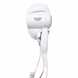 Adler AD 2252 – hotelli- ja uimahallihiustenkuivain, 1600 W, 2 lämpötila-asetusta, valkoinen