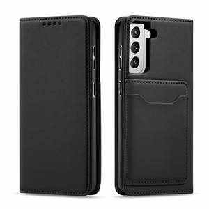 Magneettikorttikotelo Samsung Galaxy S22 + (S22 Plus) Kotelo Lompakko Kortinhaltija Musta