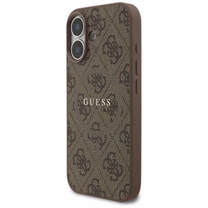 Guess 4G Ring Classic Logo MagSafe suojakuori iPhone 17:lle - ruskea