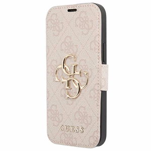 Guess GUBKP13X4GMGPI iPhone 13 Pro Max 6.7" Vaaleanpunainen/Vaaleanpunainen Lompakkokuori 4G Big Metal Logo