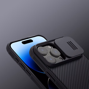 Nillkin CamShield Pro Suojakuori iPhone 16 Pro Max:lle kameransuojalla - musta