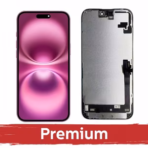 LCD-naytto yhteensopiva iPhone 16 Plus musta (Hard OLED / Premium) /*Removable IC*/