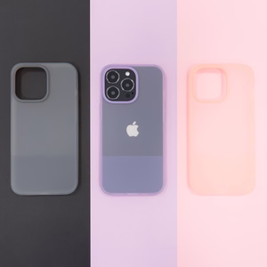 Kingxbar Plain Series tapauksessa kansi iPhone 13 Pro silikoni tapauksessa violetti