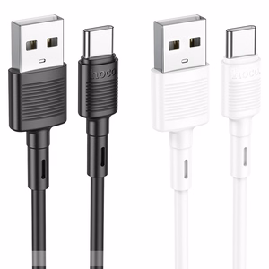 Hoco USB-A - USB-C -kaapeli 3A 1 m X83 valkoinen