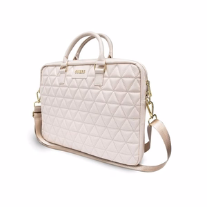 Guess Quilted laukku 16 kannettavalle tietokoneelle - vaaleanpunainen