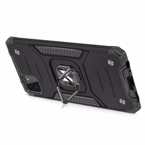 Wozinsky Ring Armor Case Kickstand Kova Rugged Cover Samsung Galaxy A22 4G punainen