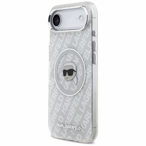 Karl Lagerfeld IML Karl Head Logo MagSafe Suojakuori iPhone Air:lle - Harmaa