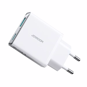 Charger Joyroom Super Slim (TCF14) (1xUSB-C;1xUSB 3A 20W) white