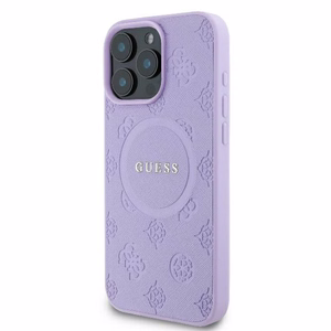 Guess Suojakuori iPhone 16 Pro Max 6,9 GUHMP16XPSAPSMEU Saffiano Peony Classic Logo violetti MagSafe