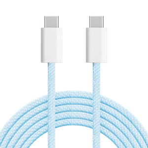 Krüger&Matz Basic USB-C–USB-C-kaapeli, 100 W, 1,5 m, sininen