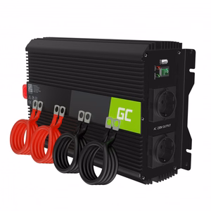 Green Cell PRO -jännitemuunnin, 12 V DC – 230 V AC, 2000 W jatkuva teho / 4000 W huipputeho, muokattu siniaalto