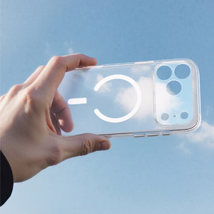 AmazingThing Minimal Mag Lens suojakuori mallille iPhone 18 Pro Max, kameransuojuksella ja hihnakiinnikkeellä, MagSafe-yhteensopiva – väri: läpinäkyvä