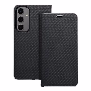 Flip case for Samsung S24 FE Luna Book Carbon black