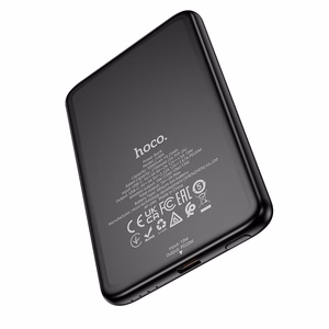 Varavirtalähde Hoco 5000 mAh QC PD 2A 20W erittäin ohut J140A musta, MagSafe-yhteensopiva