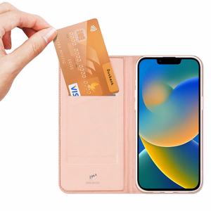 Dux Ducis Skin Pro Holster Flip Cover for iPhone 14 Plus pink