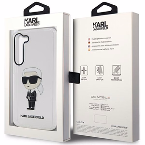 Karl Lagerfeld KLHCS23MHNIKTCT S23+ S916 läpinäkyvä kovakuori Ikonik Karl Lagerfeld