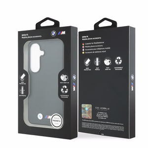 BMW M Metal Logo MagSafe Case for Samsung Galaxy S26 - Black