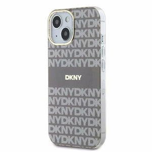 DKNY IML Mono ja Raita MagSafe Suojakuori iPhone 15 / 14 / 13:lle - beige