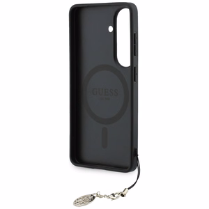 Guess Suojakuori 4G Classic Logo Charm MagSafe Samsung Galaxy S26 -puhelimelle ruskea