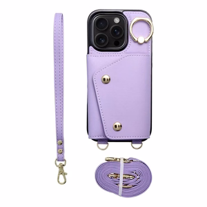 Suojakuori iPhone 12 / 12 PRO:lle Wonder lompakolla liila