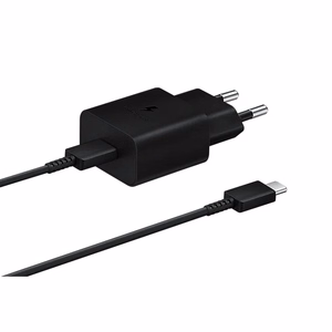 Samsung EP-T1510XBEGEU 15W PD USB-C AFC seinalaturi USB-C kaapelilla - musta