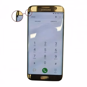 LCD-näyttö yhteensopiva Samsung G935 S7 Edge kultainen (Uusittu: Telemax) (Vioilla 76)