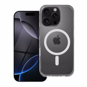 Case for iPhone 16 PRO Forcell F-Protect Clear Hybrid Premium compatible with Magsafe transparent