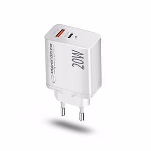 Esperanza EZC105W verkkolaturi 20W valkoinen